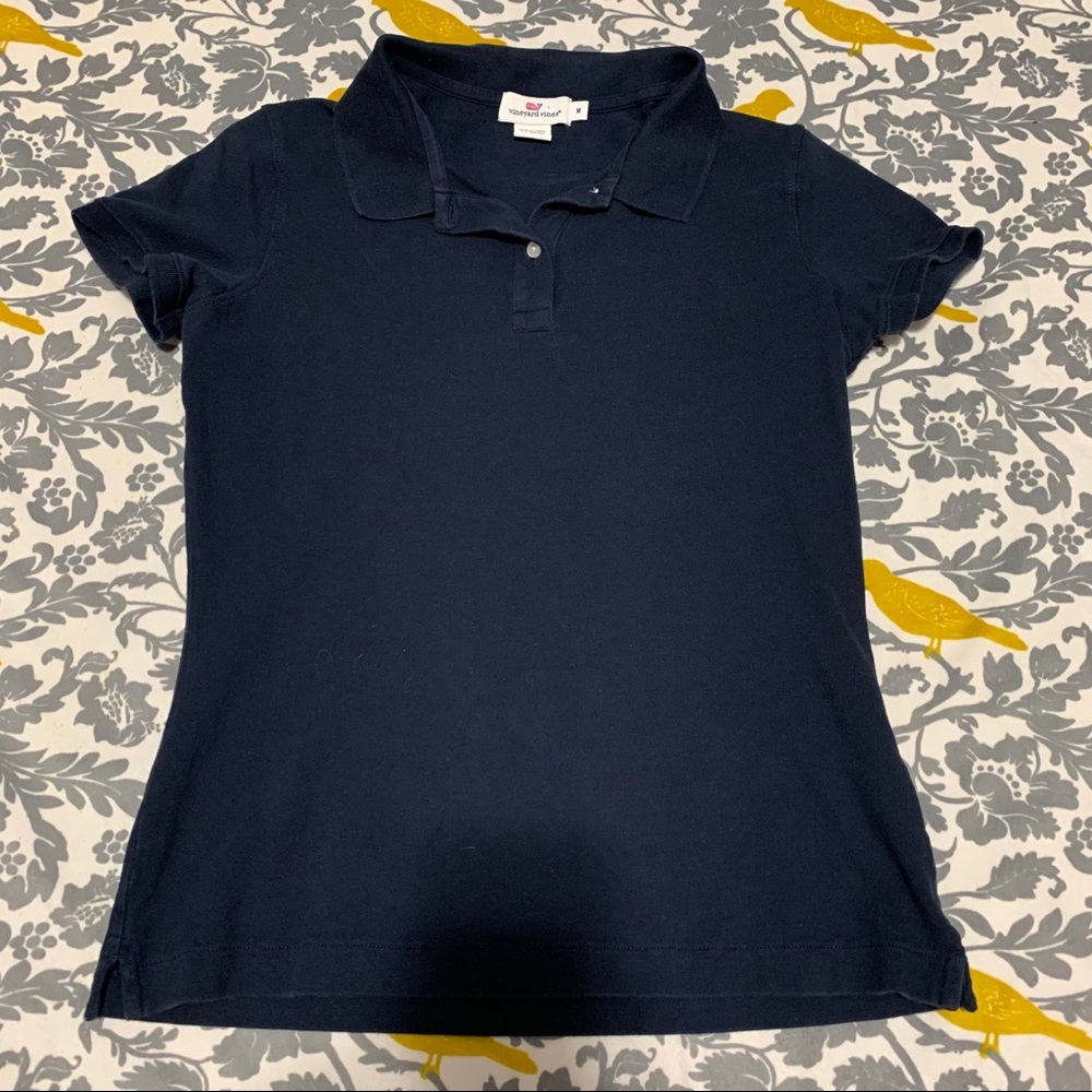 Vineyard Vines Navy Polo Shirt EUC Size M